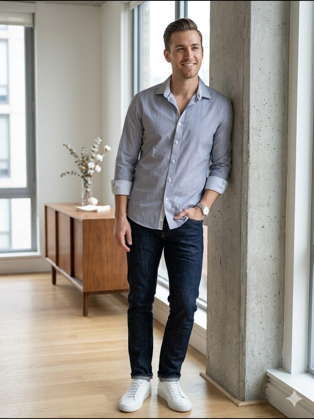 C-Lab NYC Slim Fit Button-Down Shirt